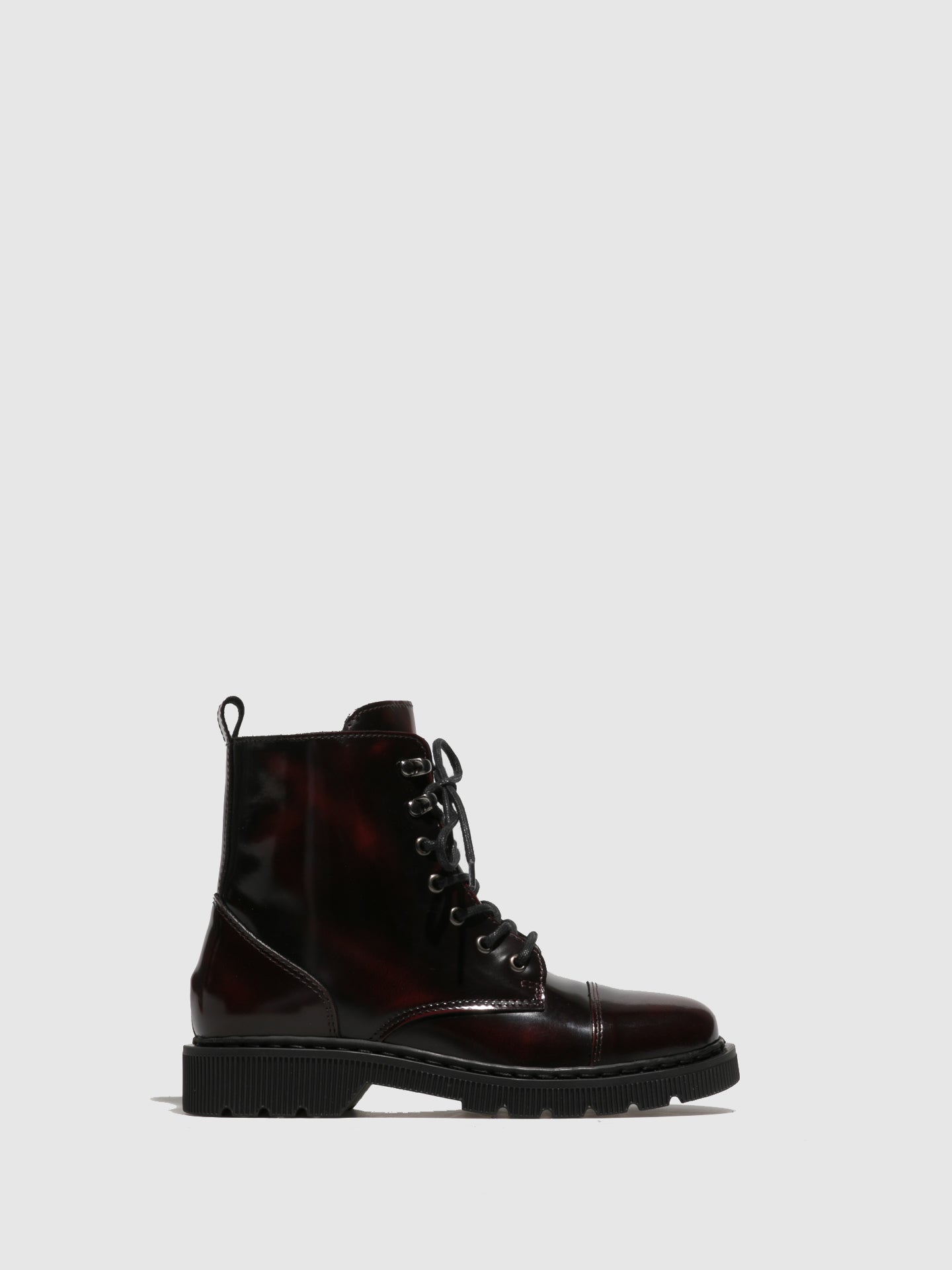 Foreva Crimson Lace-up Ankle Boots